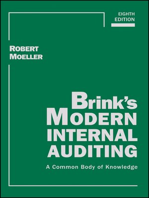 cover image of Brink's Modern Internal Auditing